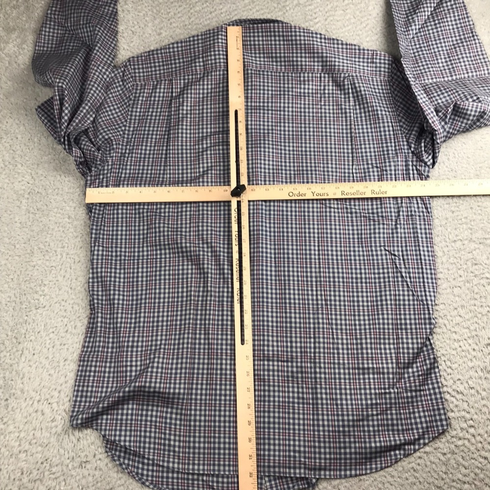 Southern Tide Stretch Sport Shirt Mens XL Classic Fit Blue Plaid Performance NEW - Picture 6 of 9